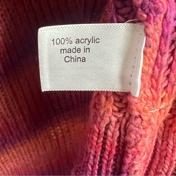 Lane Bryant Classic Open-Front Spacedye Cardigan Pink Bloom longline Rainbow - Picture 9 of 13